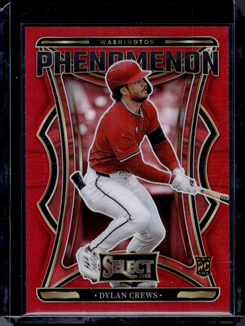 Dylan Crews Rookie Card Red Prizm /99 2025 Select #3 Washington Nationals: Panini Baseball MLB Trading & Sports Cards, Sports Cards for Sale Near Me, Prizm, Mosaic, Select, SP, SSP, Auction Memorabilia Lots for Sale On Line, World Series & Hall of Fame Players