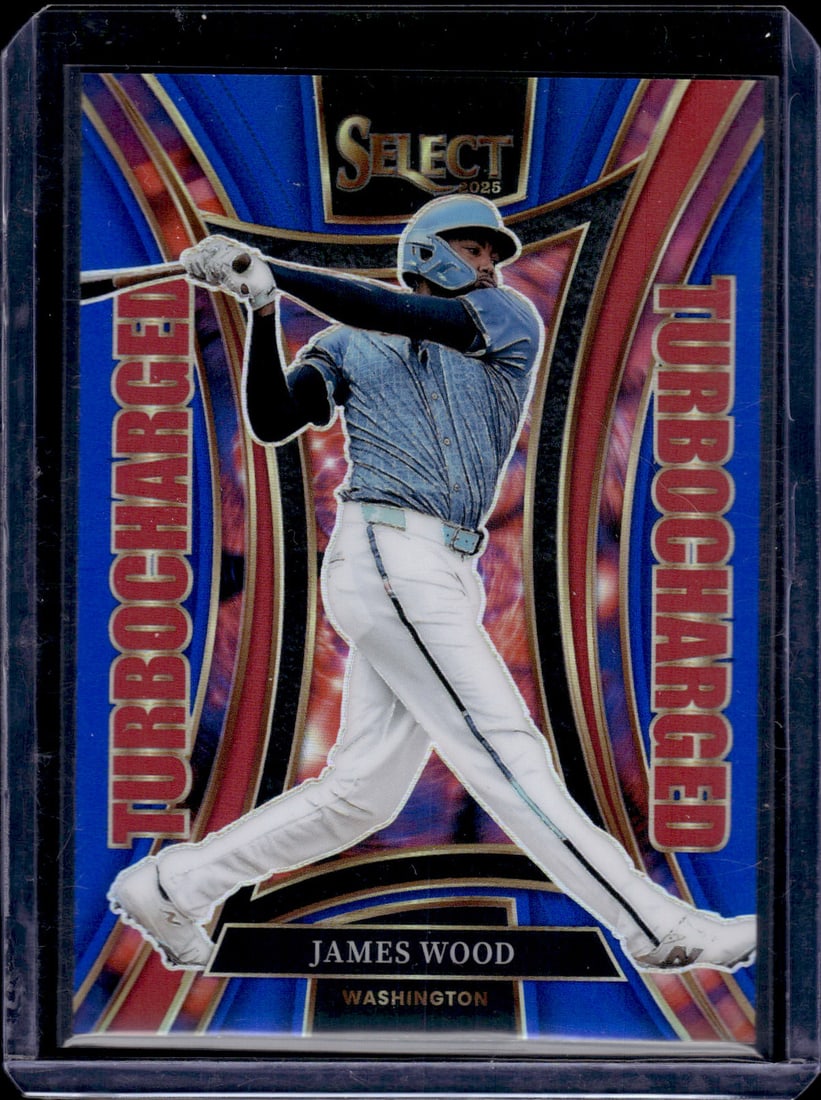 James Wood Turbocharged Blue /49 2025 Panini Select #10 Washington Nationals: Panini Baseball MLB Trading & Sports Cards, Sports Cards for Sale Near Me, Prizm, Mosaic, Select, SP, SSP, Auction Memorabilia Lots for Sale On Line, World Series & Hall of Fame Players