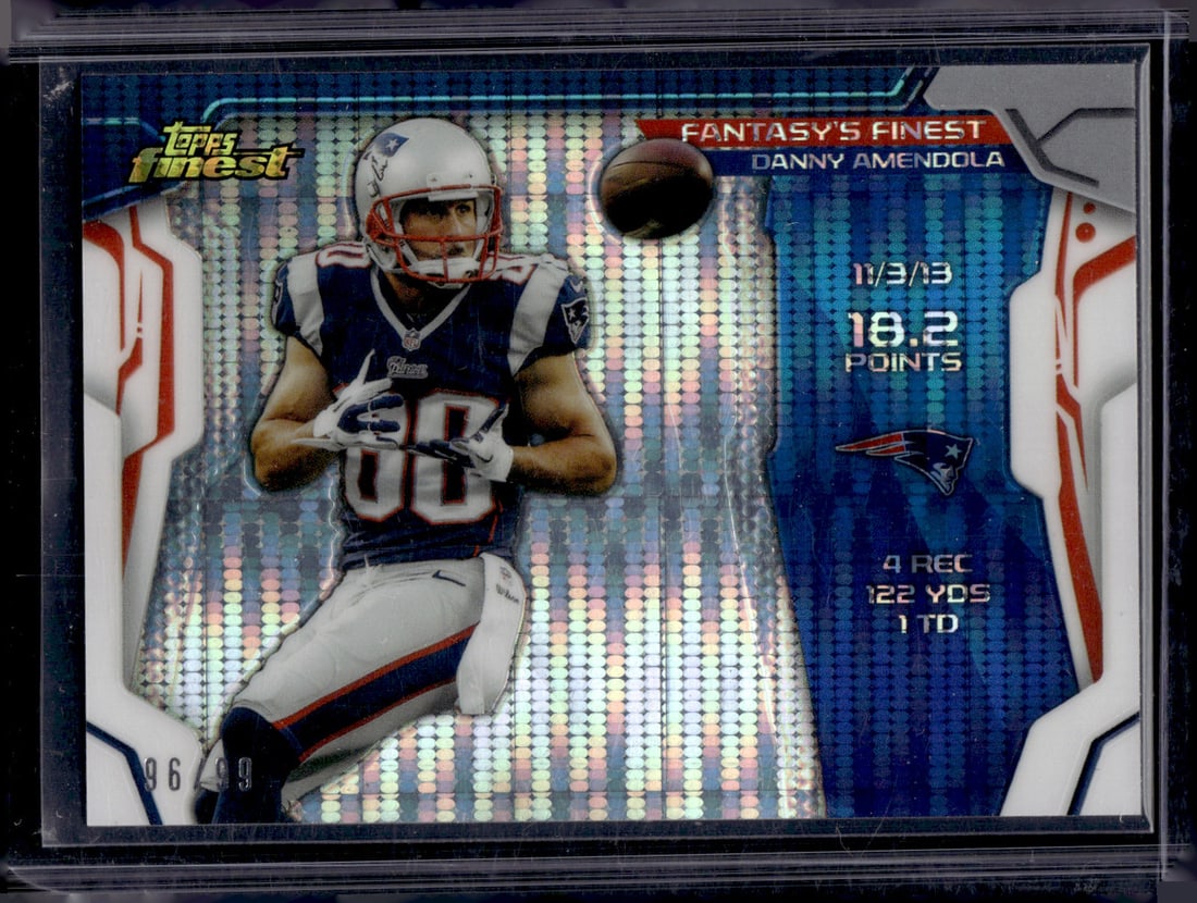 Danny Amendola Pulsar Refractor /99 2014 Topps Finest #FF-DA New England Patriots: Topps Football NFL Trading Sports Cards, Sports Cards for Sale Near Me, Super Bowl & Hall of Fame Player Cards, Resurgence, Composite, SP, SSP, Valuable Auction Memorabilia Lots For Sale On Line
