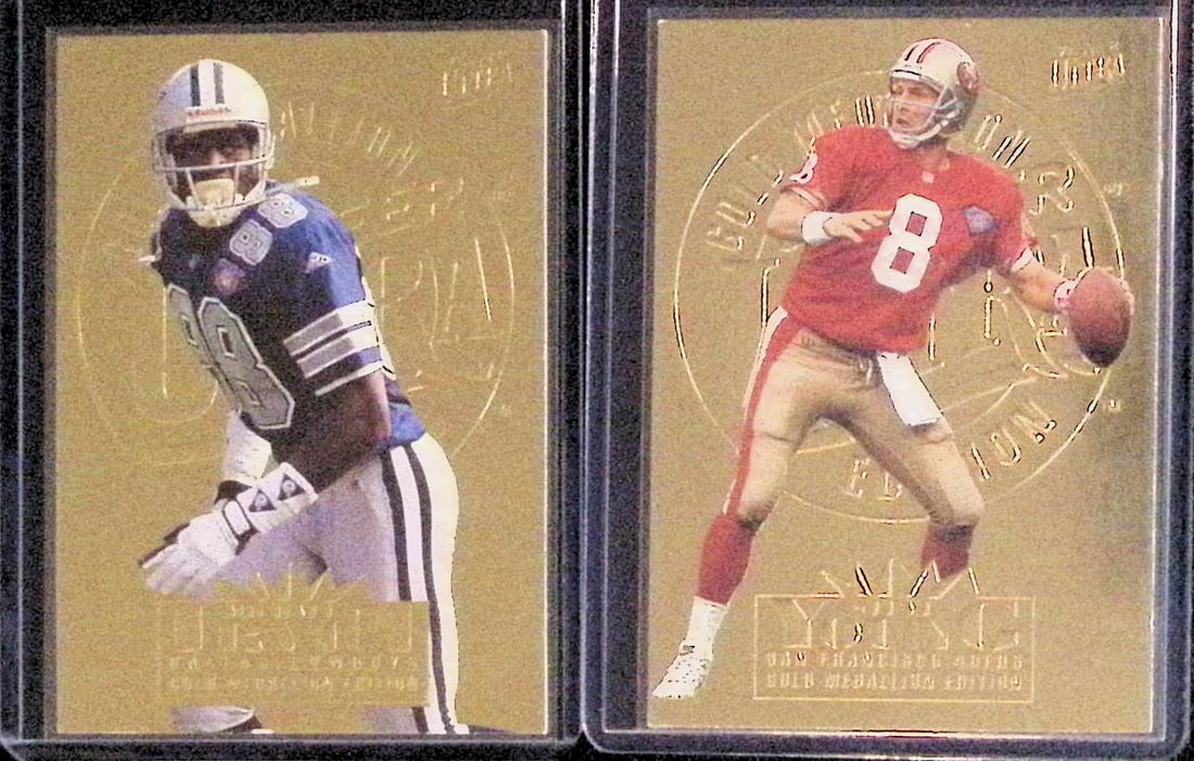 Steve Young #310 & Michael Irvin #73 1995 Fleer Ultra Gold Medallion Vintage Football Cards (1 of 2)
