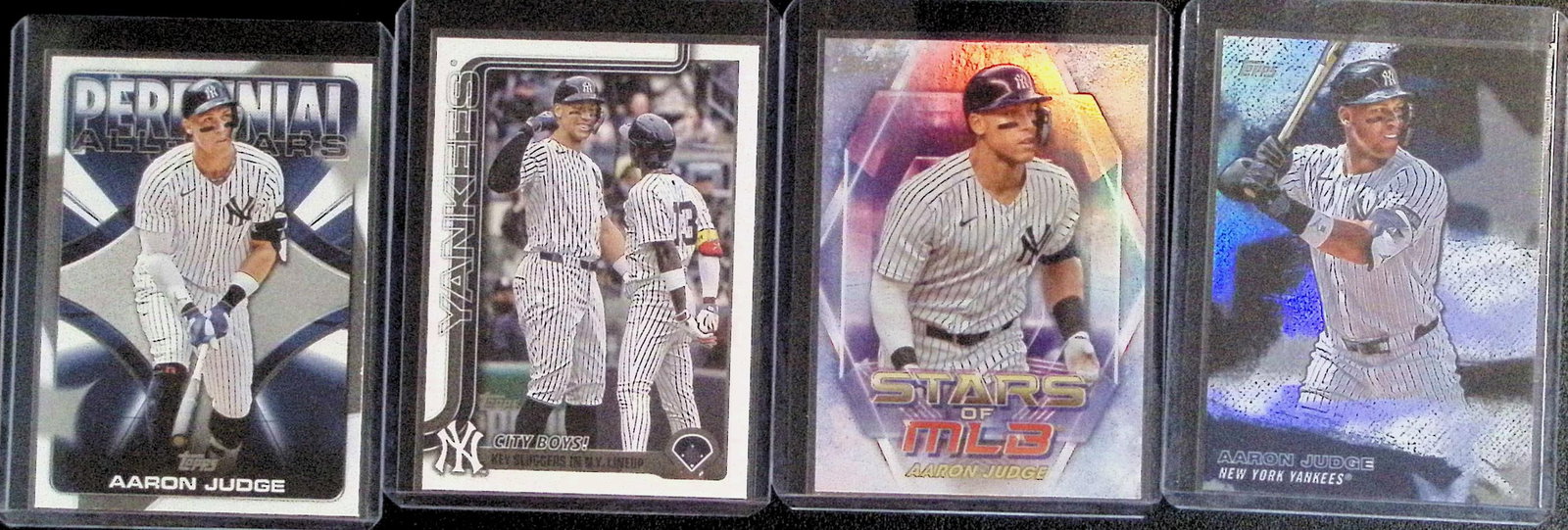 4 Topps Aaron Judge 2026 Topps Baseball Cards All Different: Topps Baseball MLB Trading & Sports Cards, Sports Cards for Sale Near Me, World Series & Hall of Fame Players Memorabilia, Refractors, X-Fractors, Numbered, SP, SSP, Valuable Auction Memorabilia Lots 