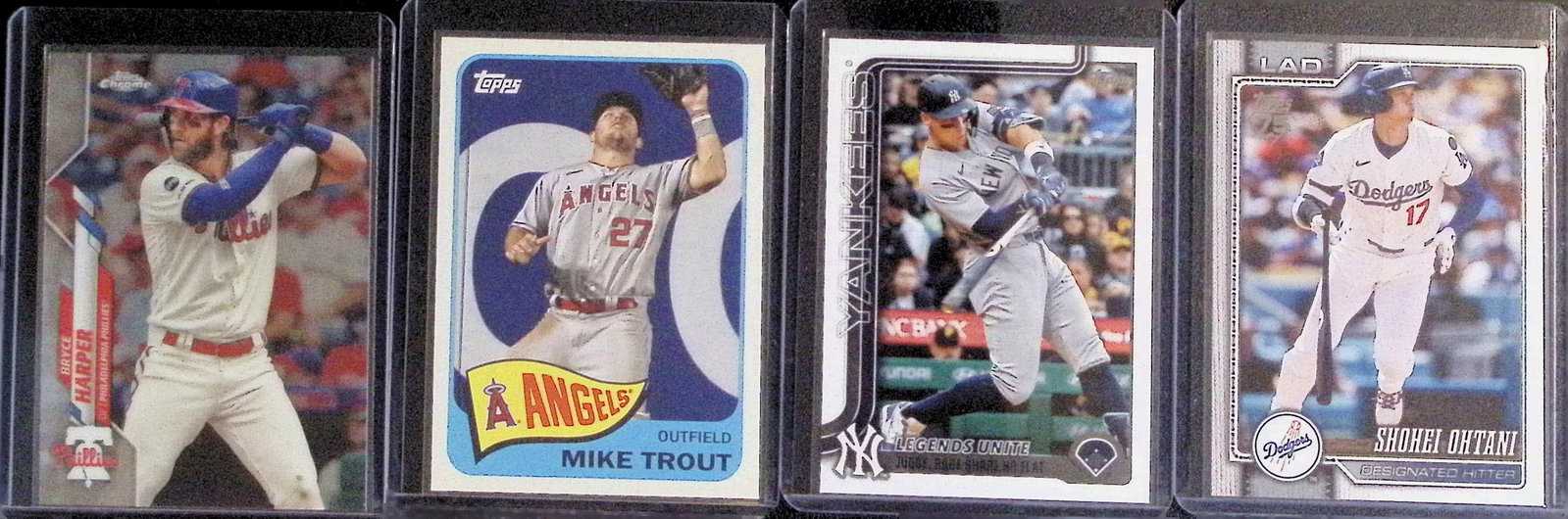 Shohei Ohtani, Aaron Judge, Mike Trout, & Bryce Harper Topps & Topps Chrome: Topps Baseball MLB Trading & Sports Cards, Sports Cards for Sale Near Me, World Series & Hall of Fame Players Memorabilia, Refractors, X-Fractors, Numbered, SP, SSP, Valuable Auction Memorabilia Lots 