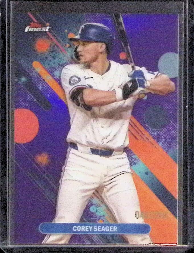 Corey Seager /250 Purple Refractor 2025 Topps Finest #49: Topps Baseball MLB Trading & Sports Cards, Sports Cards for Sale Near Me, World Series & Hall of Fame Players Memorabilia, Refractors, X-Fractors, Numbered, SP, SSP, Valuable Auction Memorabilia Lots 
