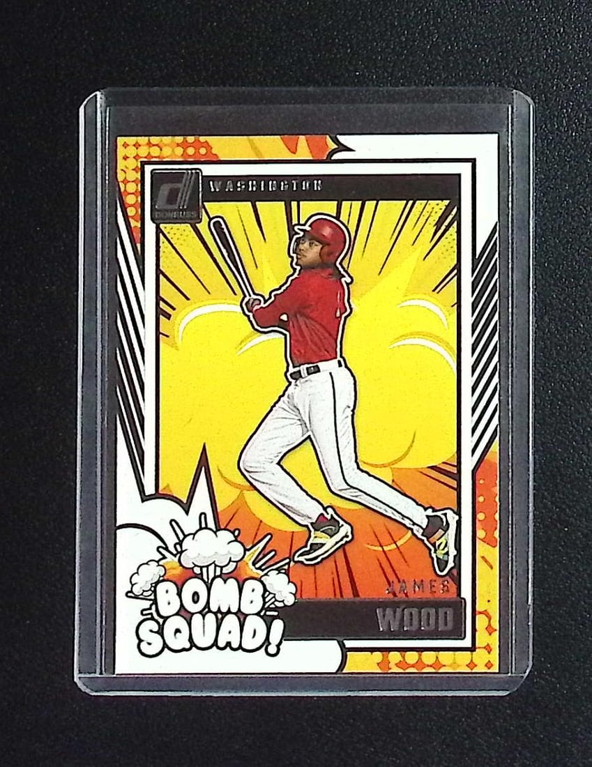 James Wood Bomb Squad 2024 Donruss #16: Donruss Baseball MLB Trading & Sports Cards, Sports Cards for Sale Near Me, Prizm, Mosaic, Select, SP, SSP, Auction Memorabilia Lots for Sale On Line, World Series & Hall of Fame Players, Diamond King