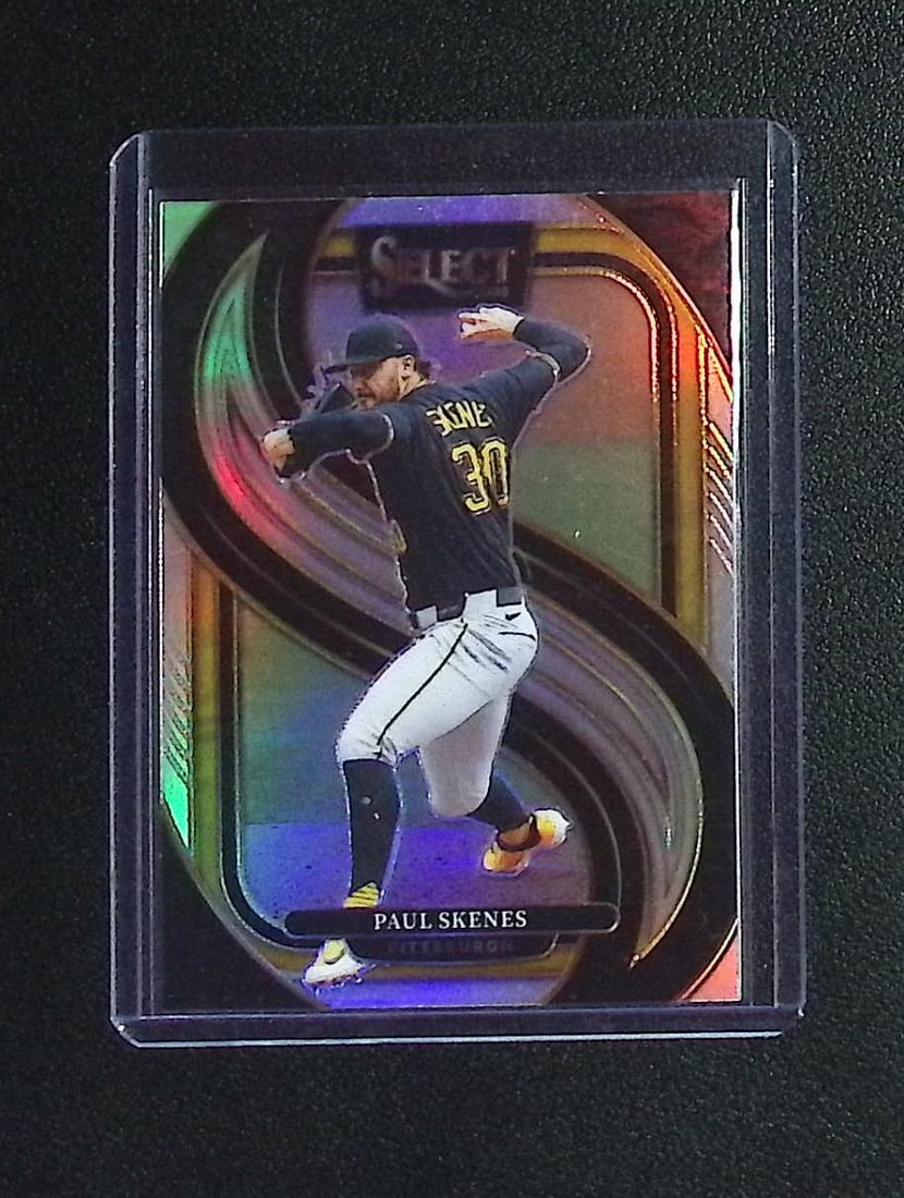Paul Skenes Silver Prizm 2025 Panini Select #196: Panini Baseball MLB Trading & Sports Cards, Sports Cards for Sale Near Me, Prizm, Mosaic, Select, SP, SSP, Auction Memorabilia Lots for Sale On Line, World Series & Hall of Fame Players