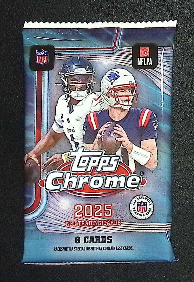 2025 Topps Chrome Football MEGA BOX PACK: Topps Football NFL Trading & Sports Cards, Refractors, Prism Refractors, X-Fractors, Sports Cards for Sale Near Me, Super Bowl & Hall of Fame Players, Autographs, SP, SSP, Valuable Auction Memorabilia