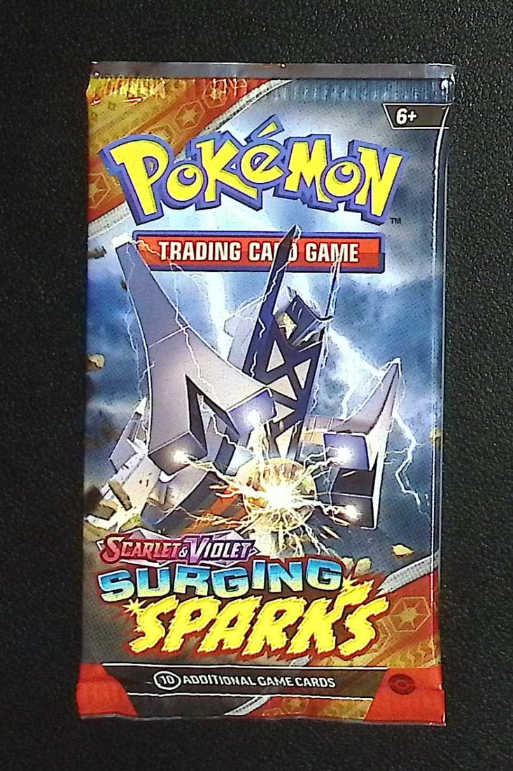 Pokemon Scarlet & Violet Surging Sparks 10 Card TCG Booster Pack, Charizard, Pikachu, Holo: Pokemon Trading Card Game Cards, Charizard, Pikachu, Mewto, EX, Referse Holo, Holo Rare Cards, Secret Rare Cards, Full Art Cards, Evee, 3 Stars Ultra Rare Cards, Double Rare, Illustration Rare, Specia