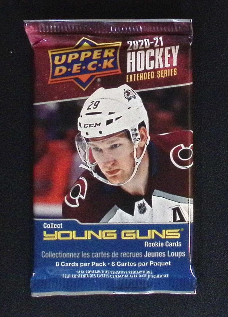 2020-21 Upper Deck Extended Series Hockey Card RETAIL BOX PACK Sports Cards: Upper Deck Hockey NHL Trading & Sports Cards, Sports Cards for Sale Near Me, Connor McDavid, Alex Ovechkin, Sidney Crosby, Nathan McKinnon, Stanley Cup & Hall of Fame Players, Auction Memorabilia Lots