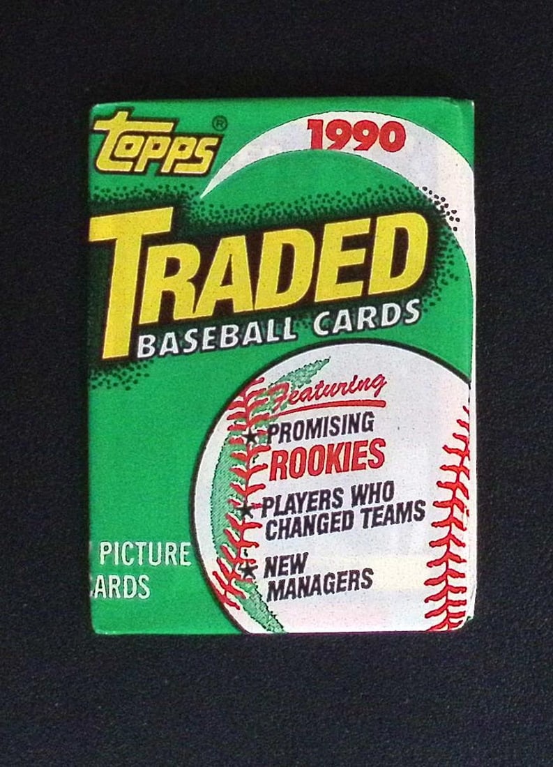 1990 Topps TRADED SERIES Vintage Baseball Cards Retail Box Wax Pack Sports Cards (1 of 1)