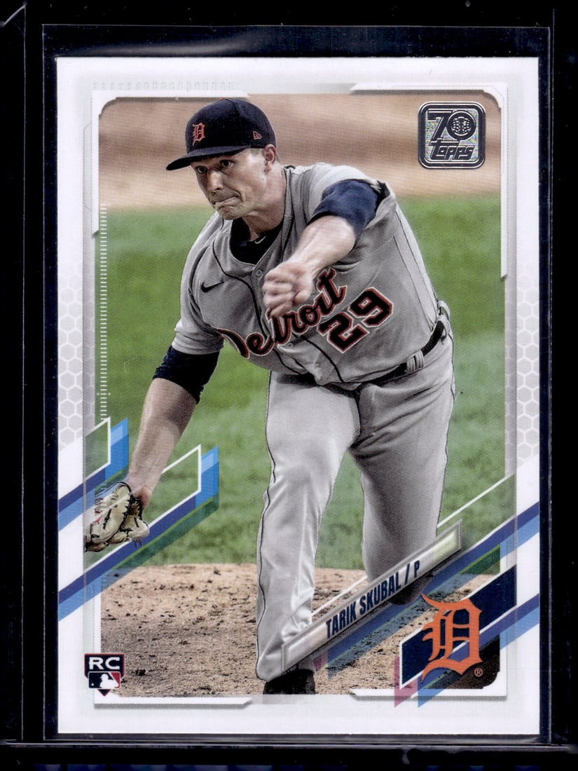 Tarik Skubal Rookie Card 2021 Topps #92 Detroit Tigers: Topps Baseball MLB Trading & Sports Cards, Sports Cards for Sale Near Me, World Series & Hall of Fame Players Memorabilia, Refractors, X-Fractors, Numbered, SP, SSP, Valuable Auction Memorabilia Lots 