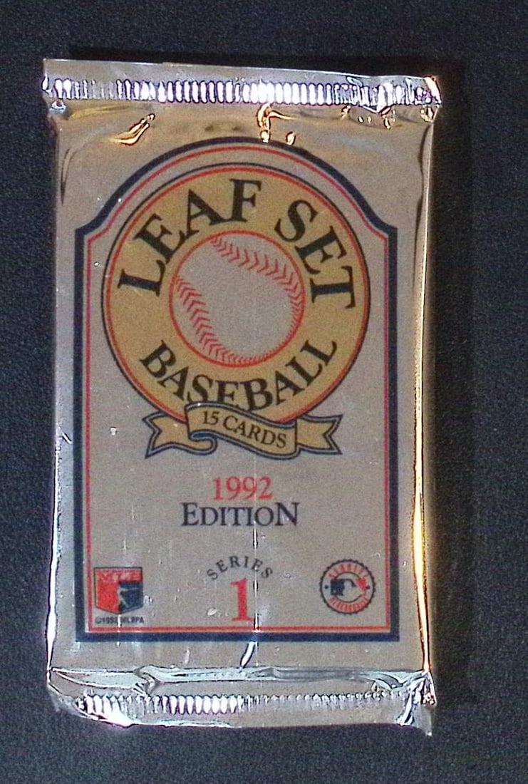 1992 Edition Vintage Leaf Set Series 1 Edition Baseball Retail Box Wax Pack (1 of 1)