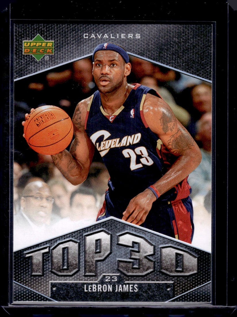 LeBron James Top 30 2007-08 Upper Deck #UT-19 Cleveland Cavaliers (1 of 2)