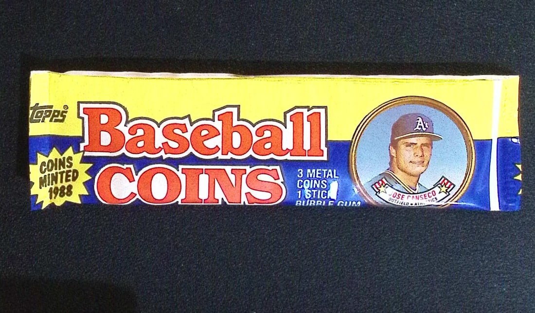 1988 Topps Vintage Baseball Coins Retail Box Wax Pack MLB Trading Coins (1 of 1)