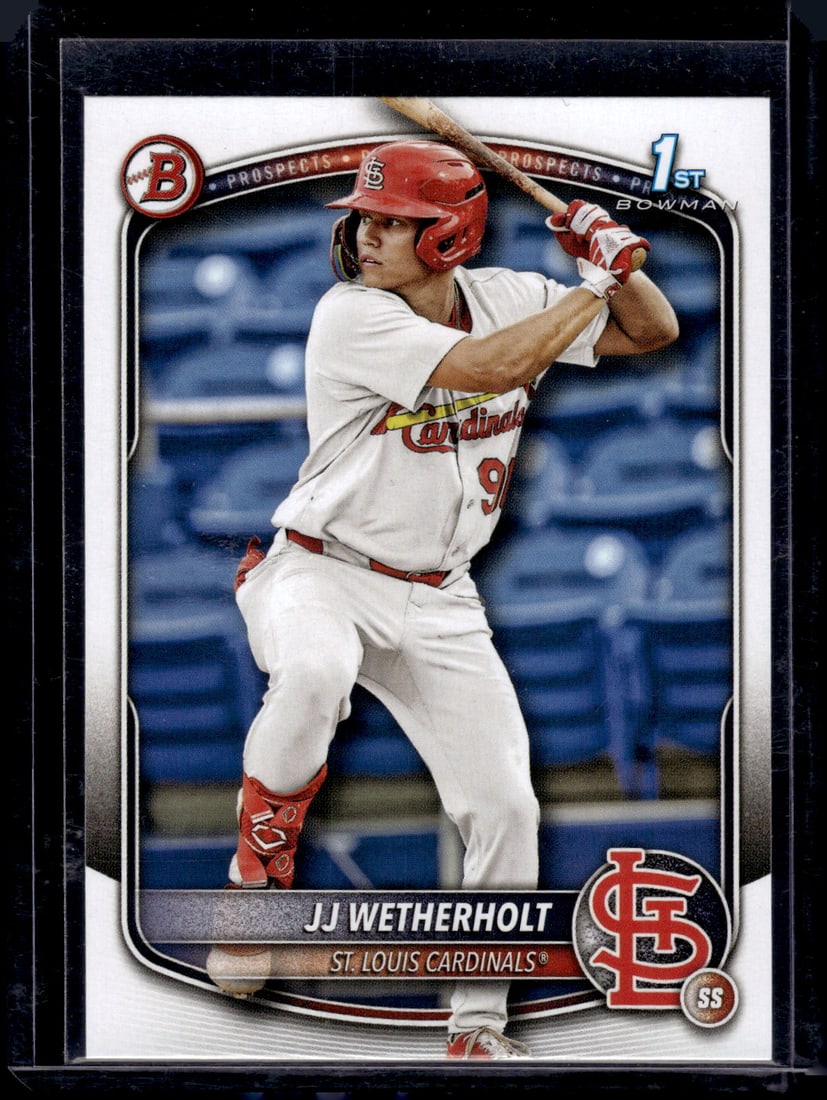 JJ Wetherholt 1st Bowman 2025 Bowman #BP-22 St. Louis Cardinals: Bowman Baseball MLB Trading & Sports Cards, Sports Cards for Sale Near Me, World Series & Hall of Fame Players, SP, SSP, Chrome, 1st Bowman, Auction Memorabilia Lots Sold On Line