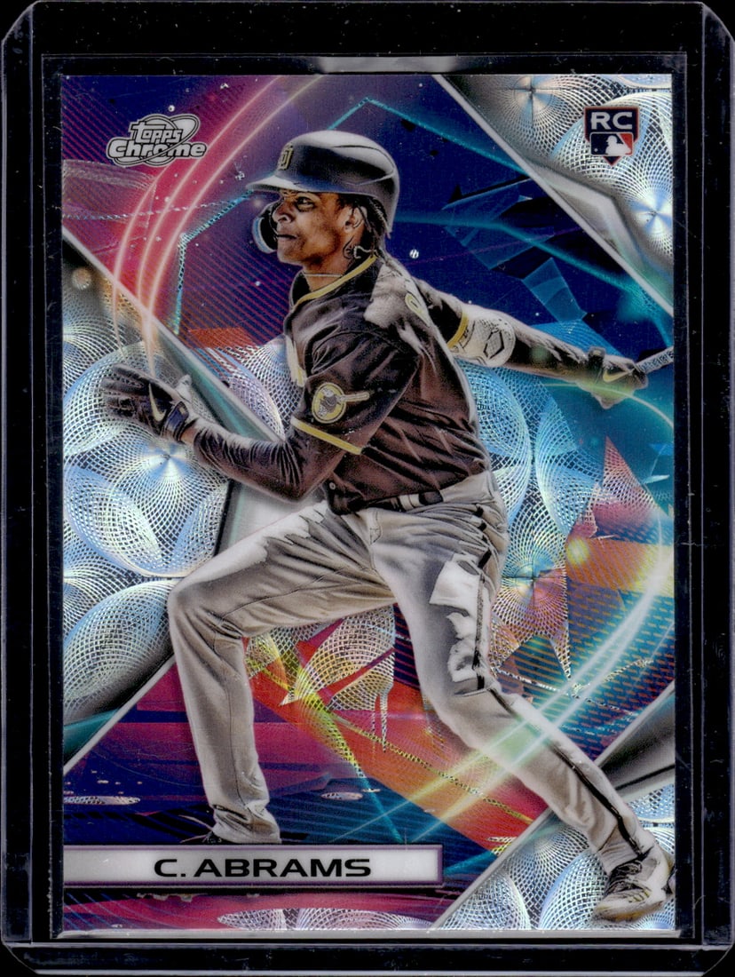 Cj Abrams Rookie Card Nucleus Refractor 2022 Topps Chrome Cosmic #133: Topps Baseball MLB Trading & Sports Cards, Sports Cards for Sale Near Me, World Series & Hall of Fame Players Memorabilia, Refractors, X-Fractors, Numbered, SP, SSP, Valuable Auction Memorabilia Lots 