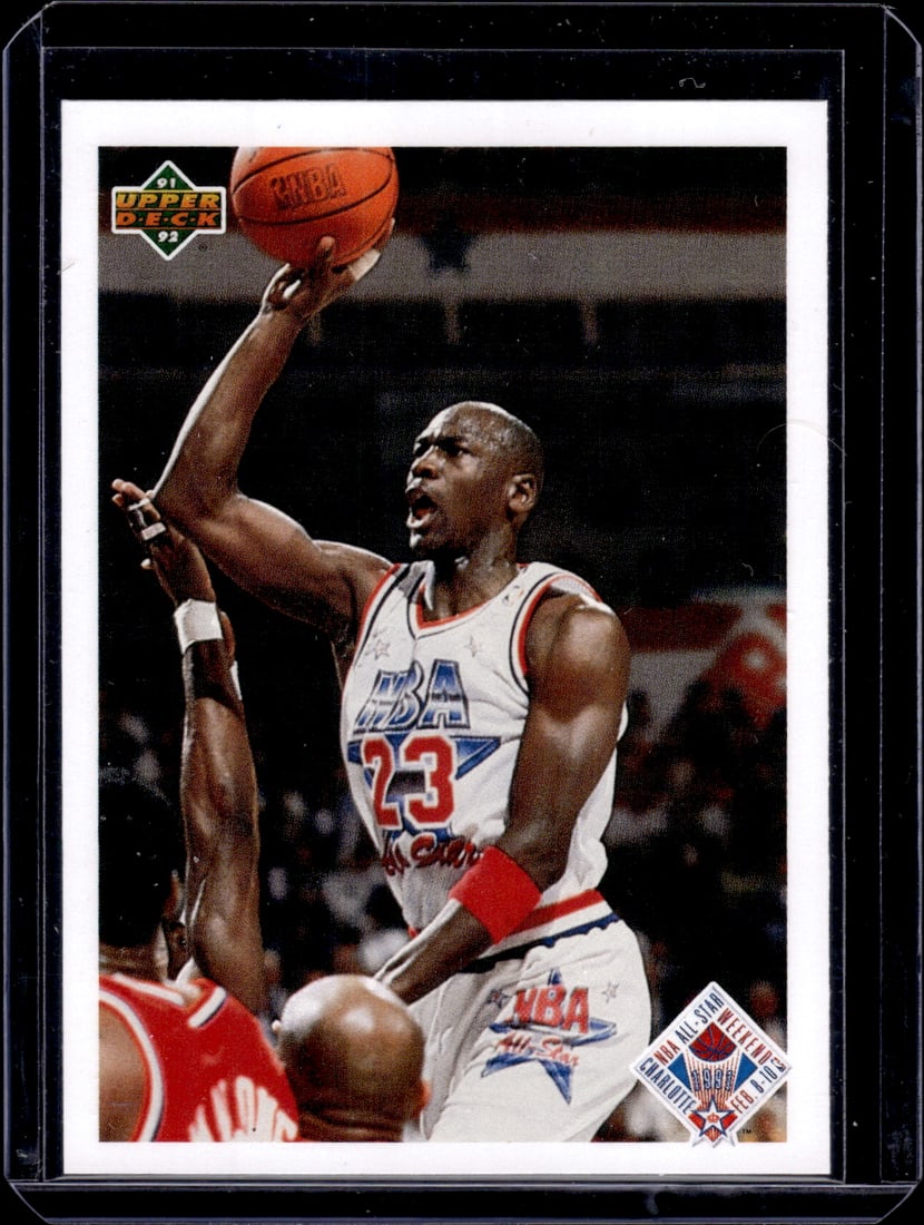 Michael Jordan 1991-92 Upper Deck All Star Checklist #48 Chicago Bulls (1 of 2)