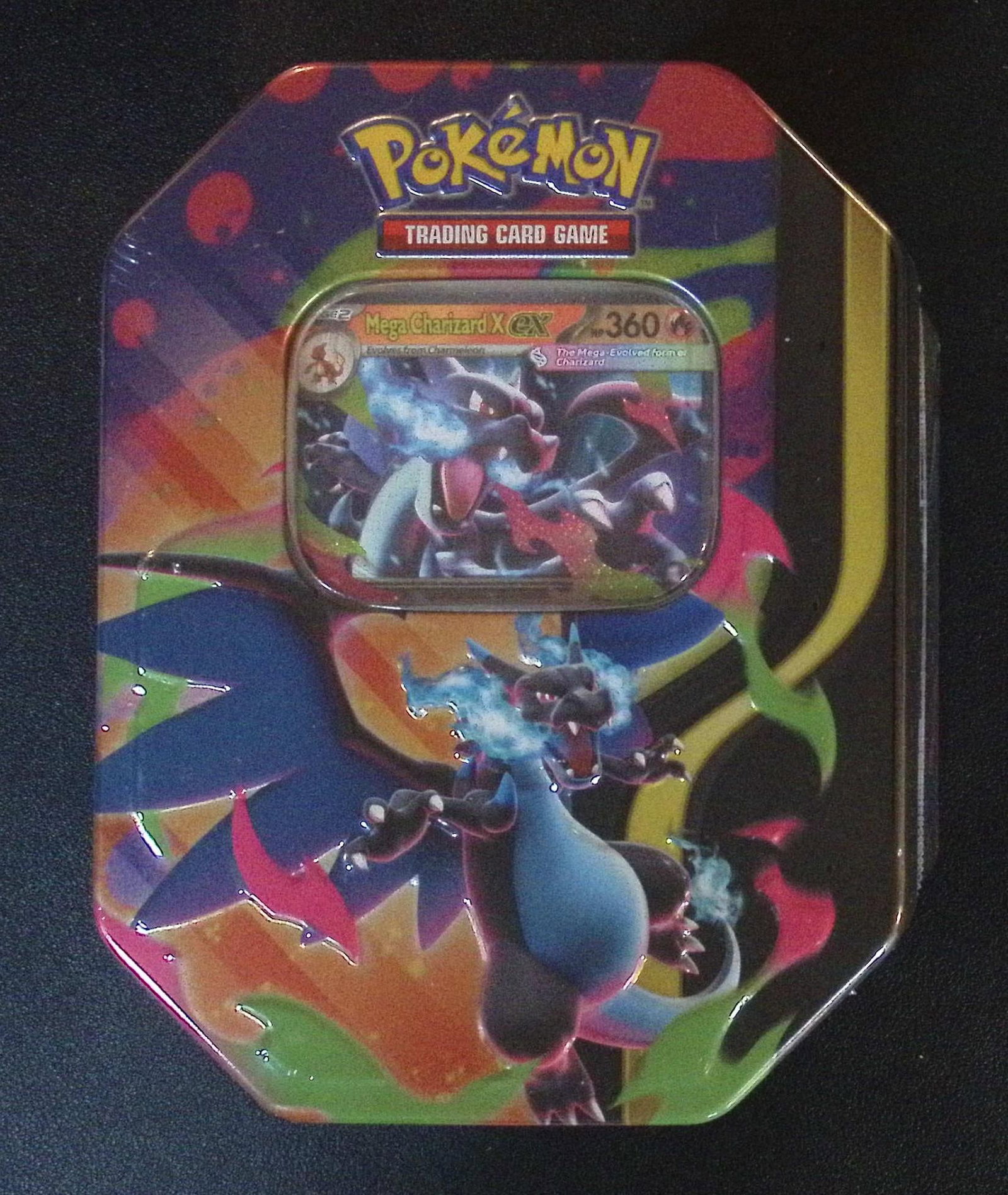 2025 Pokemon Mega Charizard Tin: 4 Booster Packs , 1 Foil Promo Mega Charizard X or Y ex Promo Card: Pokemon Trading Card Game Cards, Charizard, Pikachu, Mewto, EX, Referse Holo, Holo Rare Cards, Secret Rare Cards, Full Art Cards, Evee, 3 Stars Ultra Rare Cards, Double Rare, Illustration Rare, Specia