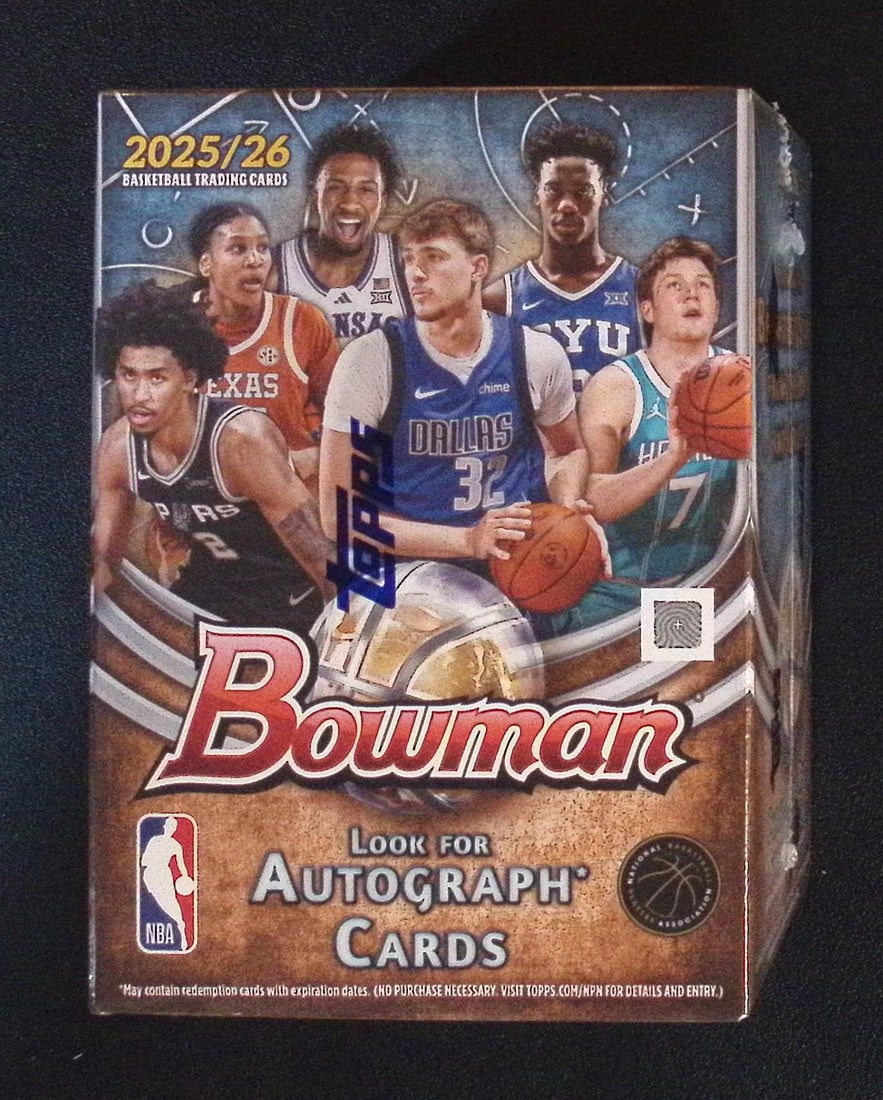 2025-26 Bowman Basketball Blaster Box - Cooper Flagg & Kon Knueppel Rookie Cards: Bowman Basketball NBA Trading & Sports Cards, Sports Cards for Sale Near Me, Champion and Hall of Fame Players, Auction Lots for Sale On Line