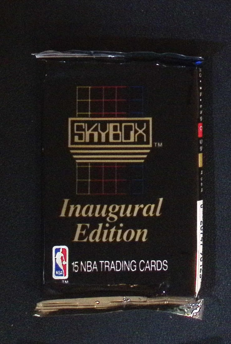 1990 Skybox SERIES 1 Innaugural Edition Basketball Vintage Basketball Retail Box Wax Pack: Vintage Valuable Basketeball NBA Trading & Sports Cards Sold On Line, Michael Jordan, Chicago Bulls, David Robinson Rookie Card, Shawn Kemp Rookie Card, Magic Johnson, Larry Bird, Tim Hardaway RC, Old