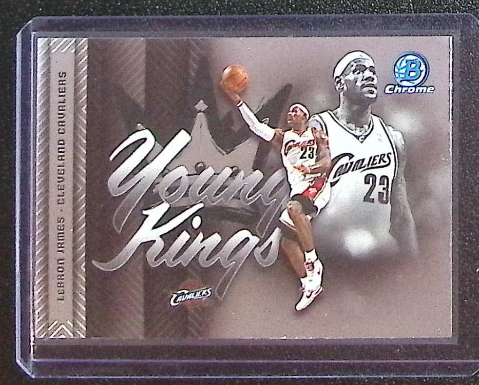 LeBron James Young Kings 2025-26 Bowman Chrome #YK-5 Cleveland Cavaliers: Bowman Chrome Basketball NBA Trading & Sports Cards, Sports Cards for Sale Near Me, Chrome, Refractor, SP, SSP, Valuable Auction Memorabilia Lots Sold On Line, NBA Championship & Hall of Fame Player C