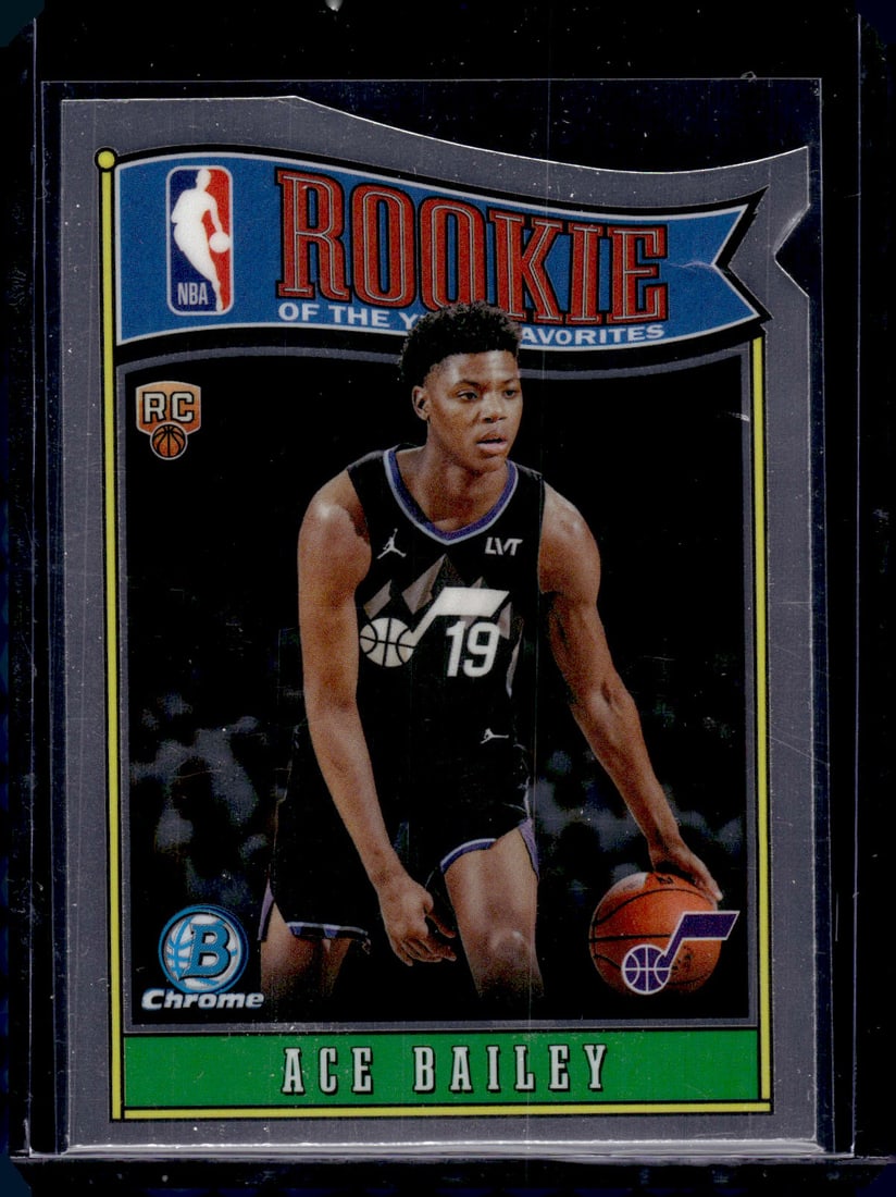 Ace Bailey Rookie Card Die Cut 2025-26 Bowman Chrome #RY-5 Utah Jazz (1 of 2)