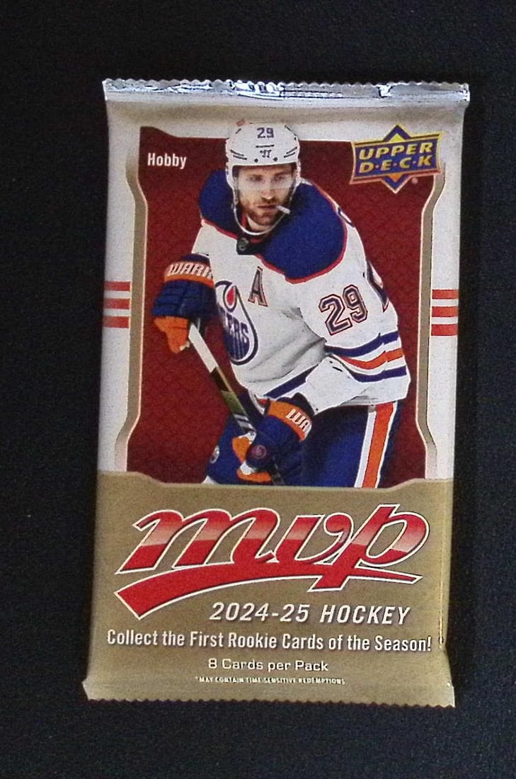 2024-25 Upper Deck MVP Hockey Cards HOBBY BOX PACK Sports Cards: Upper Deck MVP Hockey NHL Trading & Sports Cards, Stanley Cup Winners & Hall of Fame Players, Connor McDavid, Alex Ovechkin, Sports Cards for Sale Near Me, Auction Lots for Sale on Line