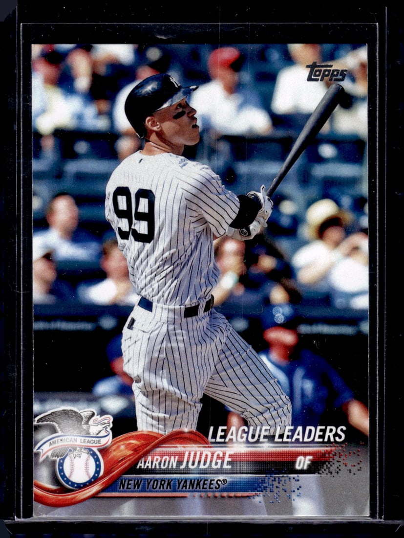 Aaron Judge League Leaders 2nd Year 2018 Topps #193 New York Yankees: Topps Baseball MLB Trading & Sports Cards, Sports Cards for Sale Near Me, World Series & Hall of Fame Players Memorabilia, Refractors, X-Fractors, Numbered, SP, SSP, Valuable Auction Memorabilia Lots 