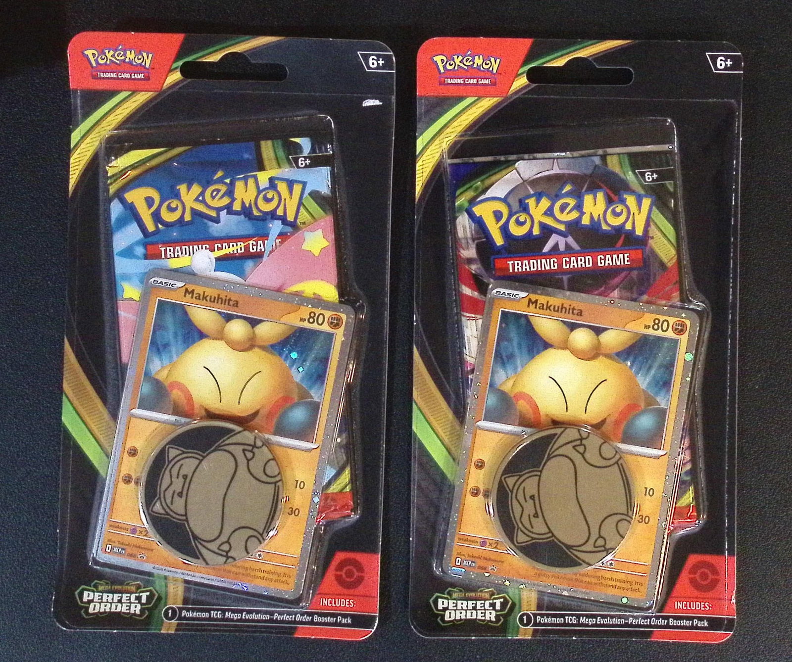 2 COUNT: Pokemon Perfect Order Single Booster Blister Hanger w/ 1 Coin & 1 Promo Card (1 of 1)
