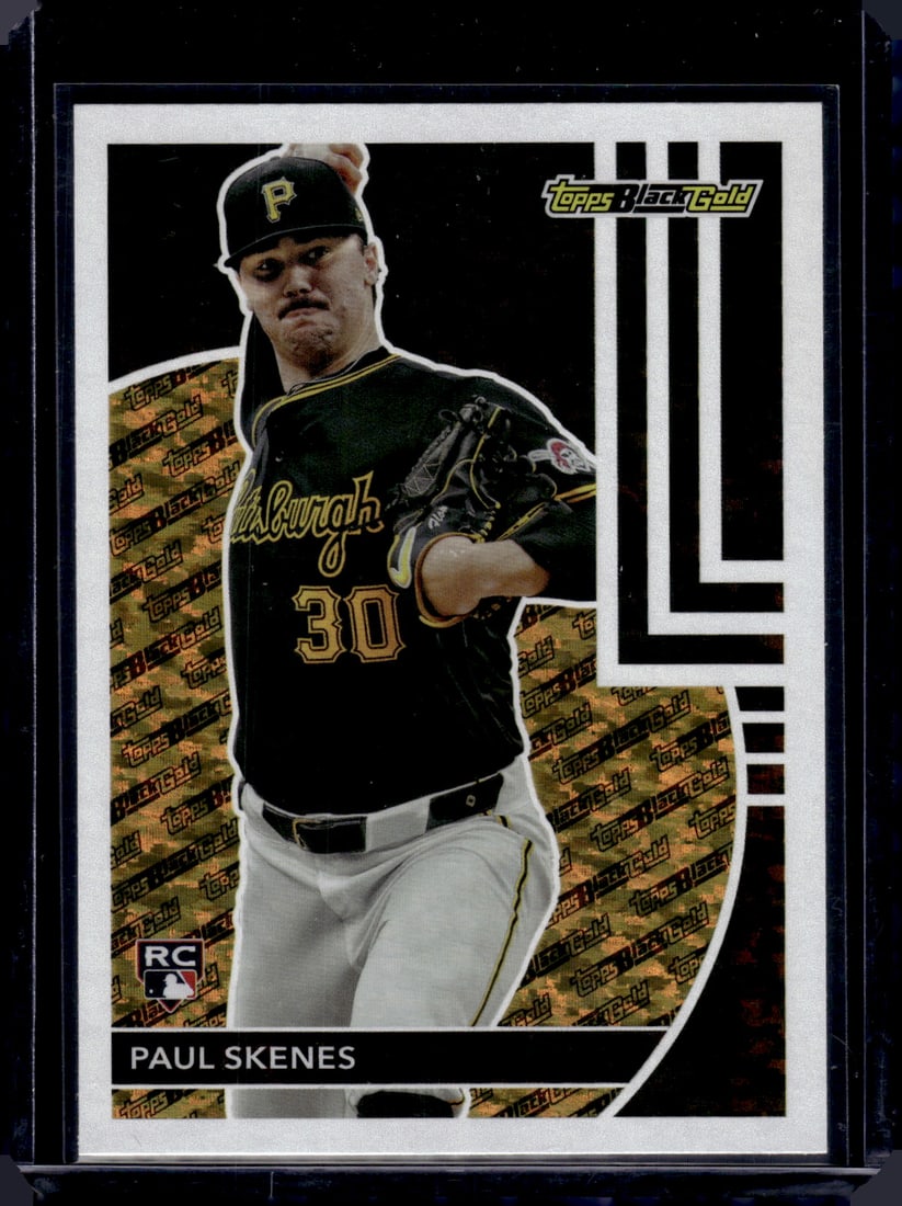 Paul Skenes Rookie Card 2024 Topps Black Gold #BG-17 Pittsburgh Pirates (1 of 2)