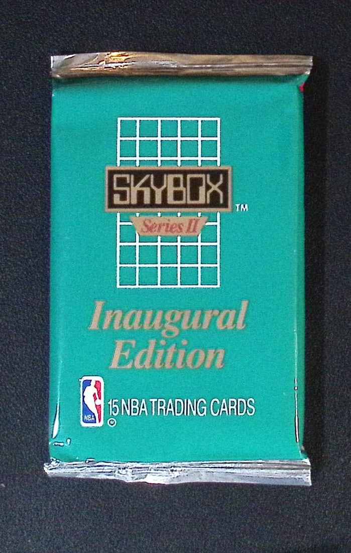 1990 Skybox SERIES 2 Innaugural Edition Basketball Vintage Basketball Retail Box Wax Pack: Vintage Valuable Basketeball NBA Trading & Sports Cards Sold On Line, Michael Jordan, Chicago Bulls, David Robinson Rookie Card, Shawn Kemp Rookie Card, Magic Johnson, Larry Bird, Tim Hardaway RC, Old