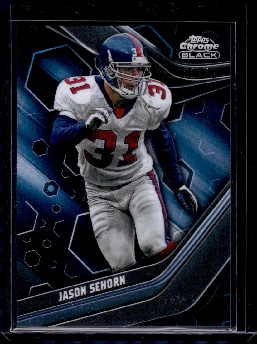 Jason Sehorn Topps Chrome Black Blue Refractor /75 2023 Topps Composite #133 Giants (1 of 2)