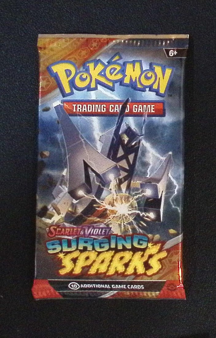 Pokemon Scarlet & Violet Surging Sparks 10 Card TCG Booster Pack, Charizard, Pikachu, Holo: Pokemon Trading Card Game Cards, Charizard, Pikachu, Mewto, EX, Referse Holo, Holo Rare Cards, Secret Rare Cards, Full Art Cards, Evee, 3 Stars Ultra Rare Cards, Double Rare, Illustration Rare, Specia