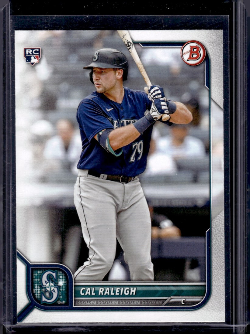 Cal Raleigh Rookie Card 2022 Bowman #49 Seattle Mariners (1 of 2)