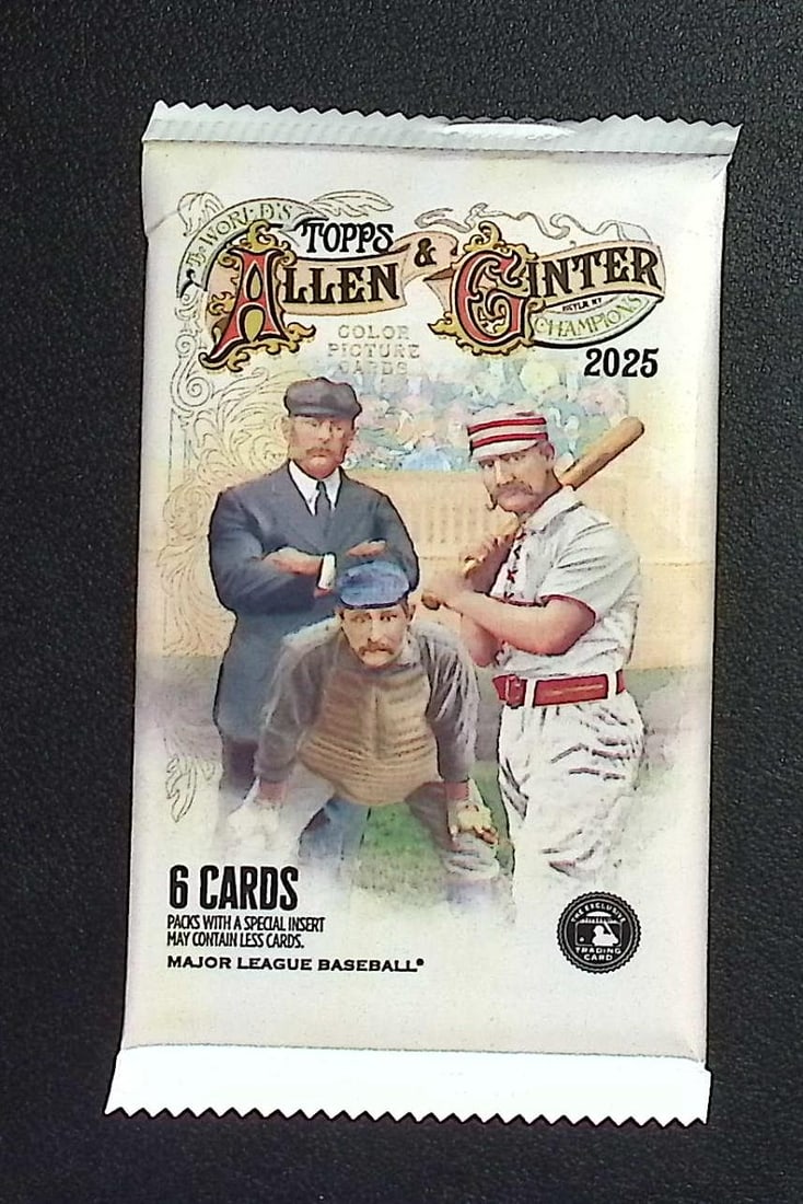 2025 Topps Allen & Ginter Baseball BLASTER BOX PACK - MLB Trading Cards: Factory Sealed Topps Baseball MLB Trading & Sports Cards, Rookie Cards in this set are James Wood, Dylan Crews, Speckled, SP, SSP, Variations, Autographs, Chrome, Refractors, Sports Cards for Sale Nea