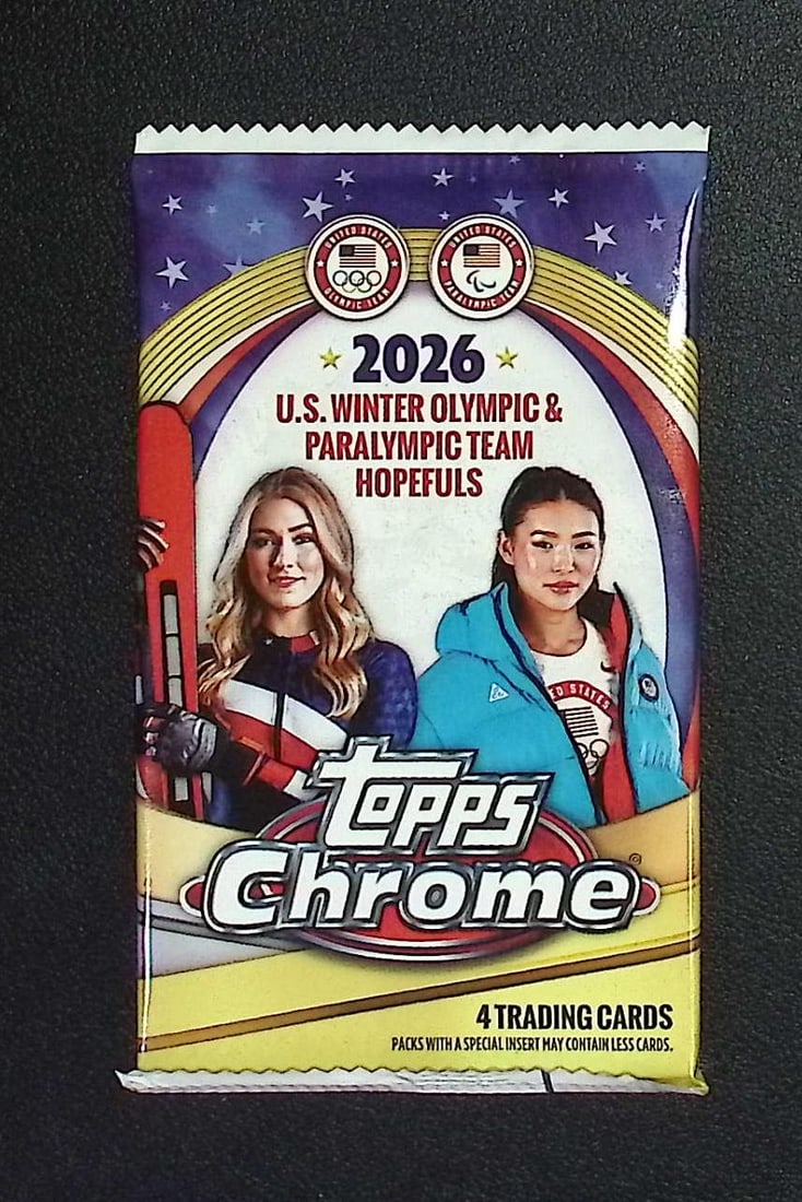 2026 Topps Chrome US Winter Olympics & Paralympic Team Hopefuls Blaster Box Pack (1 of 1)