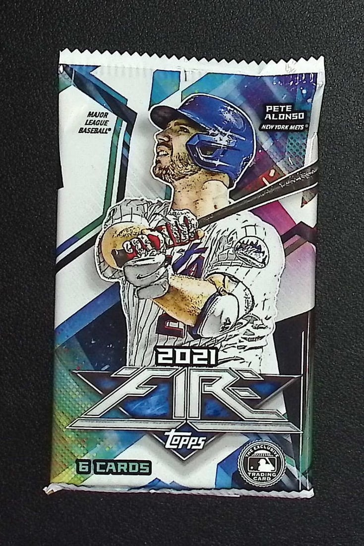 2021 Topps Fire Baseball BLASTER BOX PACK: Topps MLB Rookie Baseball Trading Cards, Sports Cards for Sale Near Me, World Series & Hall of Fame Players, Shohei Ohtani, Mike Trout, Aaron Judge, Mookie Betts, Boston Red Sox, New York Yankees