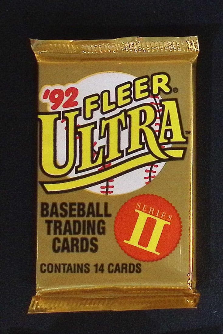 1992 Fleer Ultra Series II Baseball Cards Retail Box Pack Sports Cards MLB Trading Cards Rookie: Fleer Vintage Baseball MLB Trading & Sports Cards, World Series & Hall of Fame Players, Old Sports Cards for Sale Near Me, Valuable Auction Memorabilia Lots For Sale On Line, Tony Gwynn, Rickey Hender