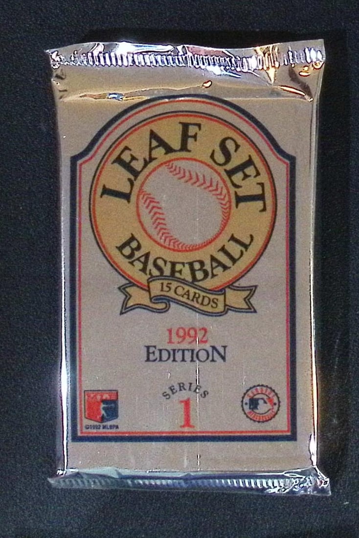 1992 Edition Vintage Leaf Set Series 1 Edition Baseball Retail Box Wax Pack (1 of 1)