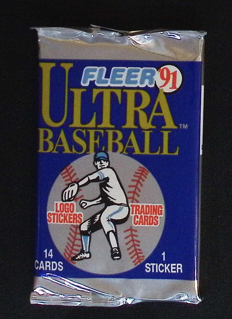 1991 Fleer Ultra Series 1 Baseball Cards Retail Box Pack Sports Cards MLB Trading Cards Rookie Cards: Fleer Vintage Baseball MLB Trading & Sports Cards, World Series & Hall of Fame Players, Old Sports Cards for Sale Near Me, Valuable Auction Memorabilia Lots For Sale On Line, Tony Gwynn, Rickey Hender