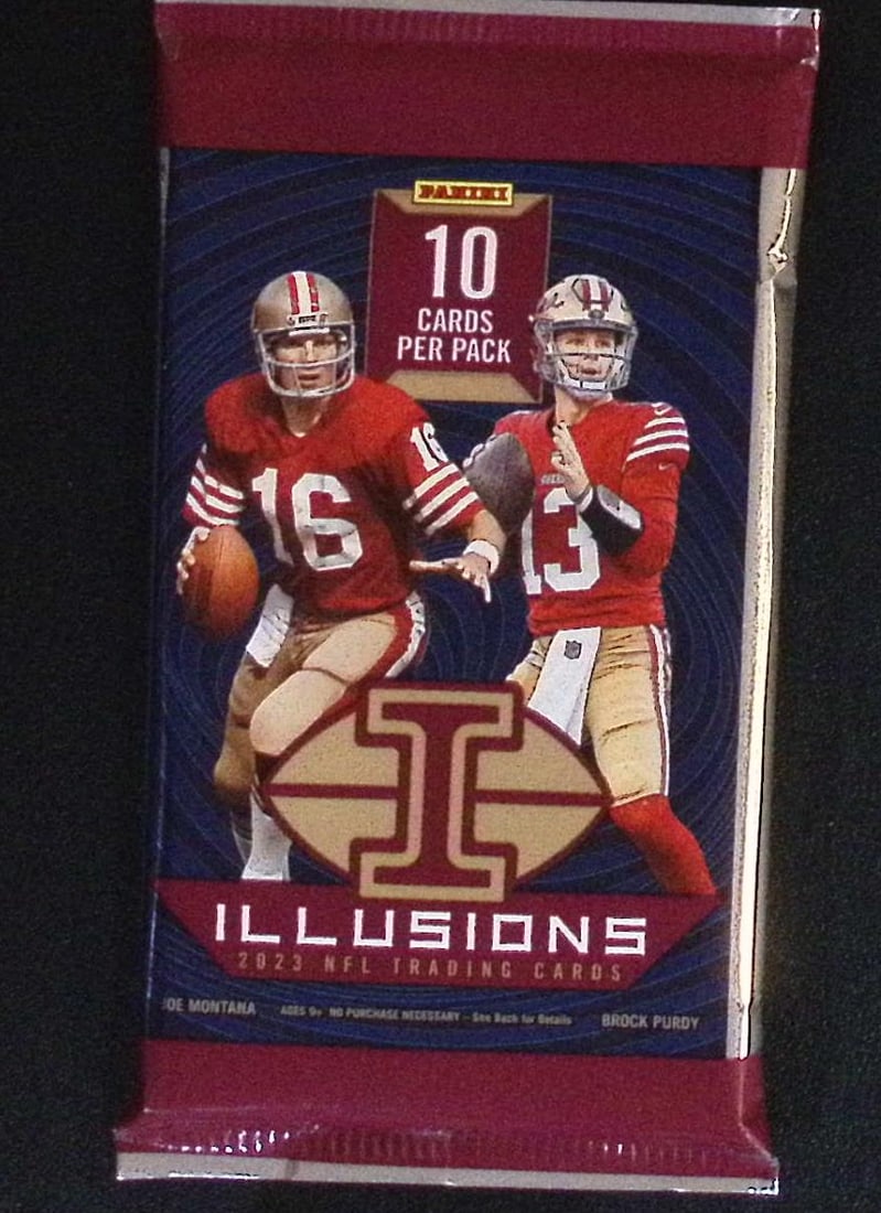 2023 Panini Illusions Football Card Mega Box Pack - C.J. Stroud Bijan Robinson NFL Trading Cards (1 of 1)