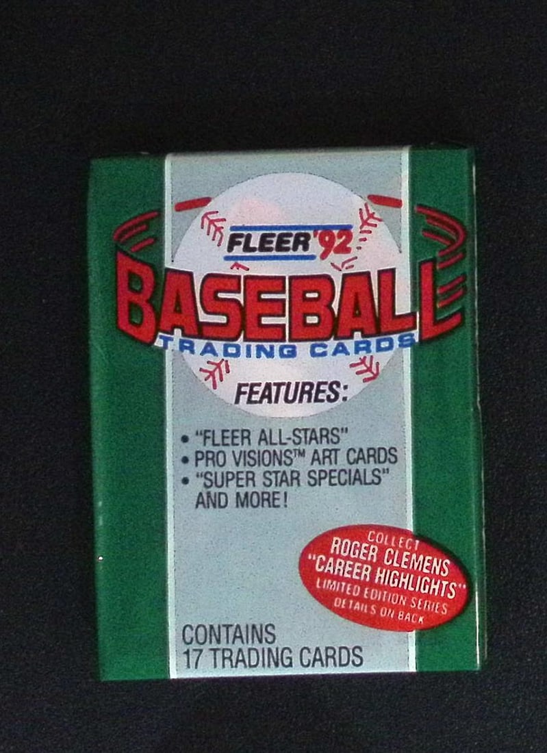 1992 Fleer Series 1 Baseball Cards Retail Box Pack Sports Cards MLB Trading Cards Rookie Cards: Fleer Vintage Baseball MLB Trading & Sports Cards, World Series & Hall of Fame Players, Old Sports Cards for Sale Near Me, Valuable Auction Memorabilia Lots For Sale On Line, Tony Gwynn, Rickey Hender
