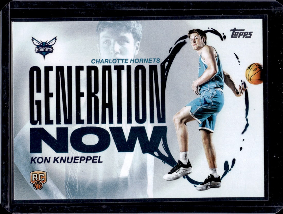 Kon Knueppel Rookie Card Generation Now 2025-26 Topps #GN-4 Charlotte Hornets: Topps Basketball NBA Trading & Sports Cards, Sports Cards for Sale Near Me, Chrome, Refractor, SP, SSP, Valuable Auction Memorabilia Lots Sold On Line, NBA Championship & Hall of Fame Player Cards