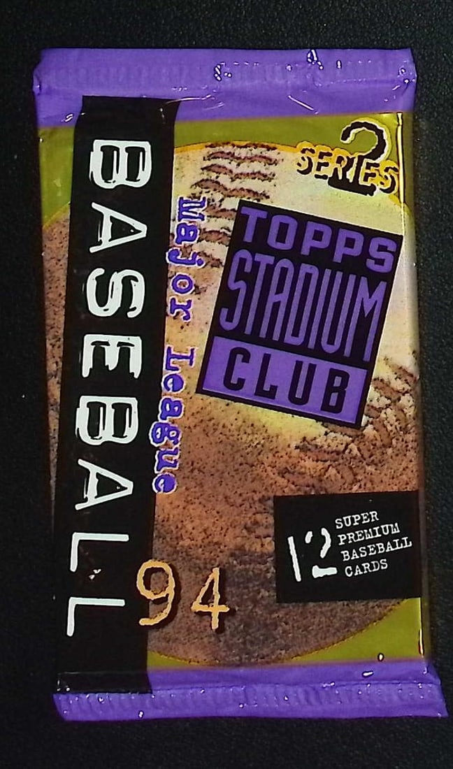 1994 Topps Stadium Club Series 2 Vintage Baseball Retail Box Wax Pack: Vintage Valuable Topps Baseball MLB Trading & Sports Cards, Robin Yount, George Brett, Rickey Henderson, Nolan Ryan, Old Sports Cards for Sale Near Me, World Series & hall of Fame Players, Auction Mem