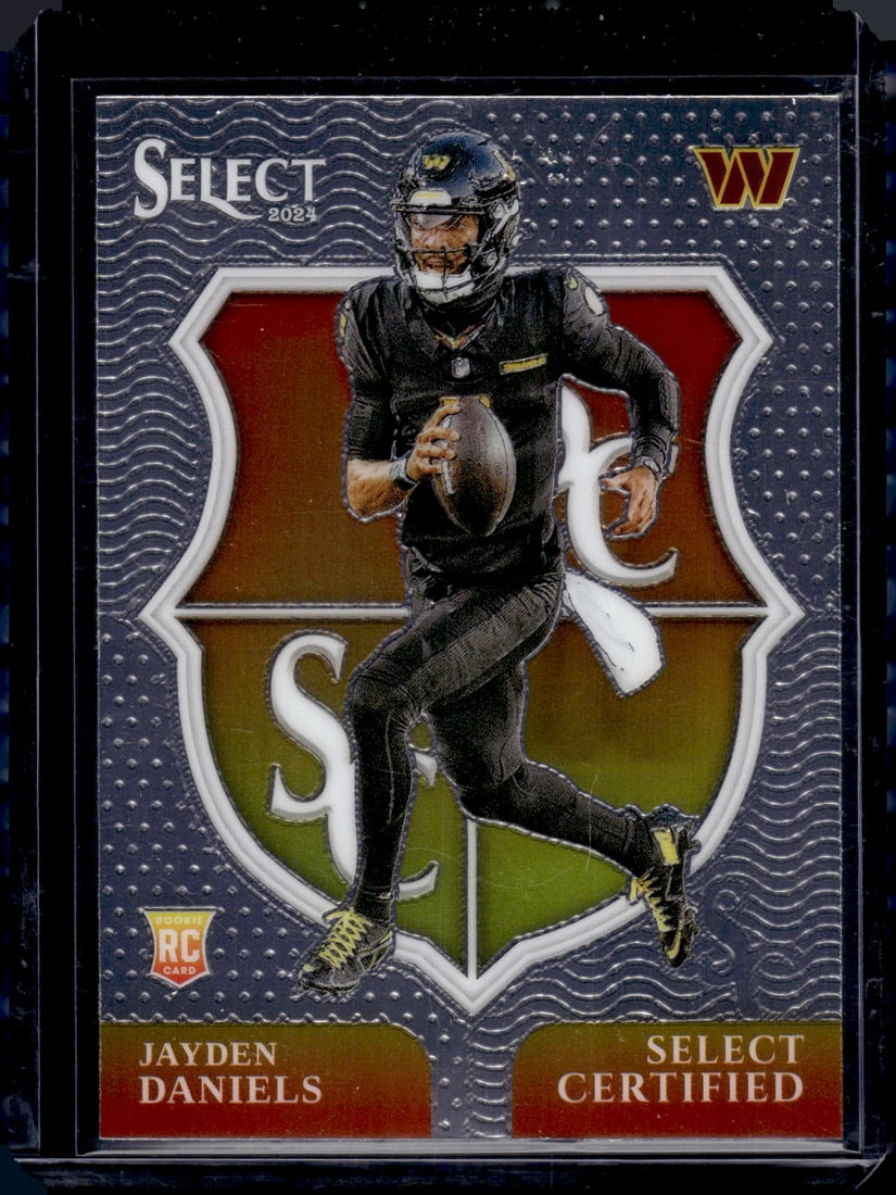 Jayden Daniels Rookie Card Select Certfied 2024 Select #2 Washington Commanders (1 of 2)