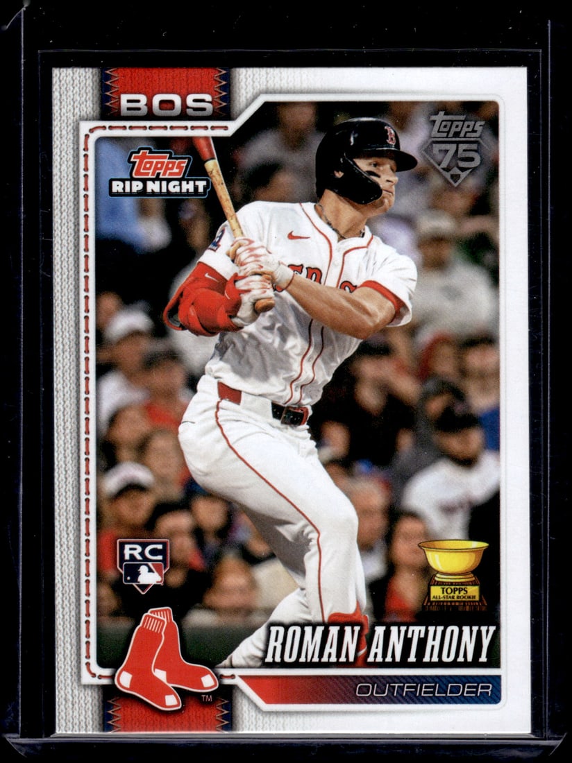 Roman Anthony Rookie Card 2026 Topps Hobby Rip Night #BB24 Boston Red Sox: Topps Baseball MLB Trading & Sports Cards, Sports Cards for Sale Near Me, World Series & Hall of Fame Players Memorabilia, Refractors, X-Fractors, Numbered, SP, SSP, Valuable Auction Memorabilia Lots 
