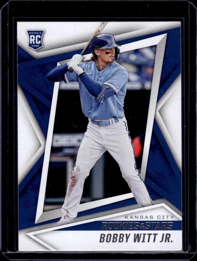 Bobby Witt Jr. Rookie Card 2022 Chronicles Rookies & Stars #14 Kansas City Royals: Panini Baseball MLB Trading & Sports Cards, Sports Cards for Sale Near Me, Prizm, Mosaic, Select, SP, SSP, Auction Memorabilia Lots for Sale On Line, World Series & Hall of Fame Players
