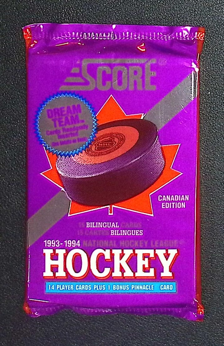 1993-94 Score Bilingual Canadian Edition Hockey Retail Box Pack (1 of 1)