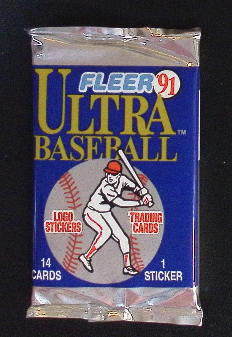 1991 Fleer Ultra Series 1 Baseball Cards Retail Box Pack Sports Cards MLB Trading Cards Rookie Cards: Fleer Vintage Baseball MLB Trading & Sports Cards, World Series & Hall of Fame Players, Old Sports Cards for Sale Near Me, Valuable Auction Memorabilia Lots For Sale On Line, Tony Gwynn, Rickey Hender