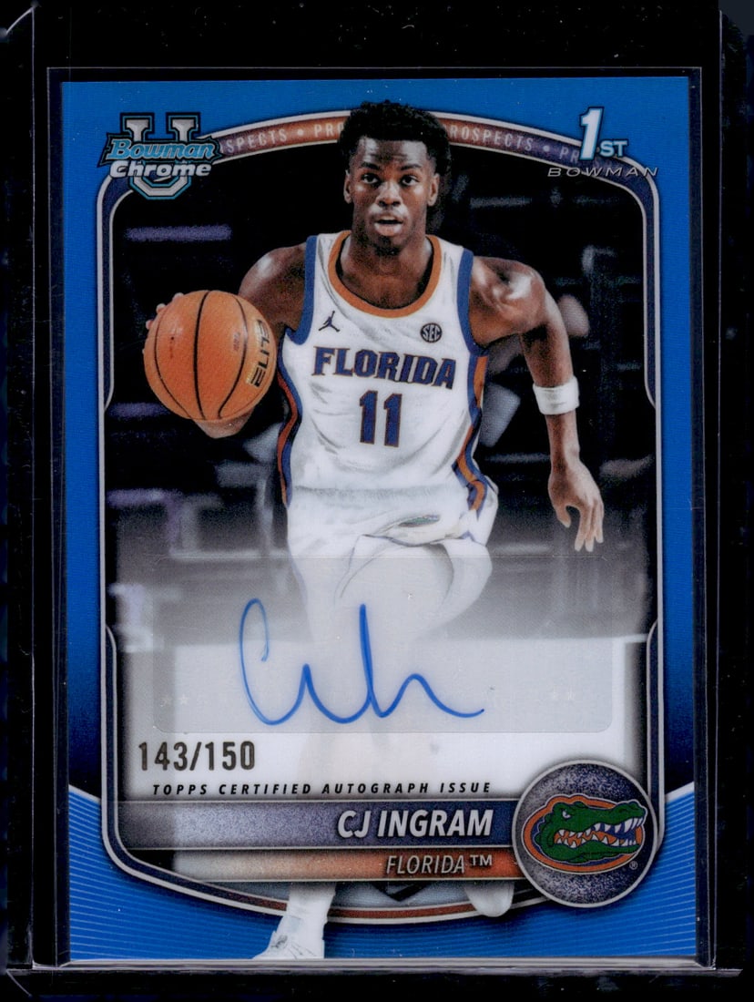 Cj Ingram 1st Bowman Blue Refractor Auto /150 2025-26 Bowman U Chrome #CPA-CI: Bowman Chrome Basketball NBA Trading & Sports Cards, Sports Cards for Sale Near Me, Chrome, Refractor, SP, SSP, Valuable Auction Memorabilia Lots Sold On Line, NBA Championship & Hall of Fame Player C