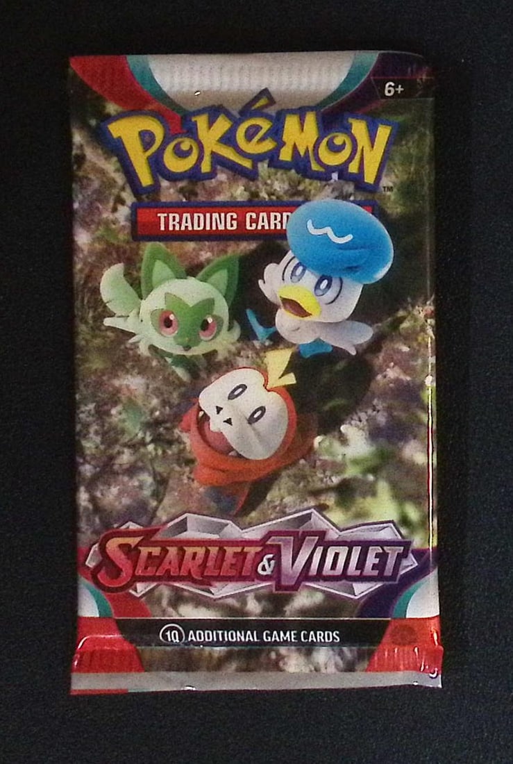 2023 Pokemon Scarlet & Violet 10 Card TCG Booster Pack, Charizard, Pikachu, Holo (1 of 1)
